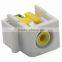Keystone RCA Connector With Yellow Color And Backside Screw Connection