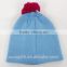 knitted lovely pom pom baby winter hats