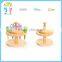 Wholesale high quality rotating wooden scissor display stand