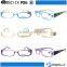 Bright color hot stamping temple pc retro reading glasses