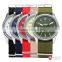 Shark Army Mens Slim Case Nylon Band Analog Quartz Military Sport Watch