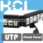 Taiwan Supplier 1U 24 Port Angled Discrete Unshielded Snap-In Type Patch Panel