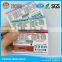 promotional white cardboard print prepaid scratch calling cards