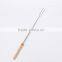 Telescopic Barbecue Fork, Wood Painted Barbecue Fork, Roasting stick