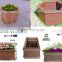 Cheap price wood plastic composite wpc flower box in garden beautiful outdoor flower box wpc
