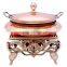 Unique Design Royal Style Rose Gold Plated Stainless Steel Hanging Chafing Dish for Banquet | Hot Sale Chafing dish