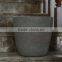 Light grey sand painted plastic flower pot decorative plastic flower pot