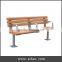 Teak Outdoor Furniture Wooden Long Bench