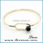 Single Bangle Wholesale Fashion Jewelry Wire Gemstone Bracelet