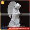 Modern granite kneeling man praying angel statues for garden NTMS-R070Y