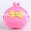 Silicone Purse with 3D Butterfly Knot/ Coin Purse