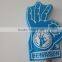 orange OKAY shape design sponge Foam Hand gloves