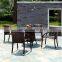 Fast delivery cheap outdoor stackable rattan garden dining chair for sale