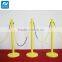 Plastic Rope Stanchion with plastic pole and rubber base