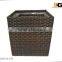 PE/Plastic rattan cube square with liner outdoor flower planter