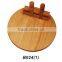 Rubber Wood Cheese Board with Cheese Knives
