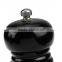 High quality manual black wooden pepper grinder