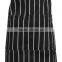 Black Adult Apron Kitchen Restaurant Bar Chef Cook Waiter Polyester Stripe Bib Cook Cleaning Avental Delantal Tools