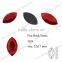 Hot Sale Navette Shaped Flat Back Jewelry Decorative Glass Stones