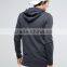 Custom Plain Dyed Blank Black Over The Head Style Zip Chest Pocket Mens Cotton Spandex Breathable Casual Skinny Pullover Hoodies