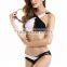 new latest model high quality add-2-cups black white twist fashion bikini