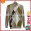 New design long sleeves custom roll neck cashmere man sweater