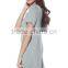 Women Clothing Shortsleeve Loose Flowy Stretch Fabric Knit Crewneck Tunic dresses for women