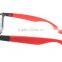 Vintage hot sale unisex customized colorful design plastic interchangeable rubber temple tips sunglasses DLC9007
