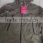 Red Fashion OEM women sport custom military fleece jacket with hood