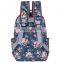 Cute Floral Canvas School Backpack Laptop Bag Travel Rucksack Casual Daypack