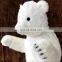 Customized realik stand polar bear stuffed plush toys for kids