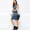 2016 New Ladies Dress Design Slim Dress Sleeveless Denim Dress