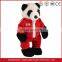 YK Custom Cute Stuffed Panda Red Plush Panda Toy