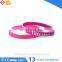 Unisex debossed silicone bracelet for activities event