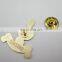 musical note soft enamel lapel pin with butterfly clutch