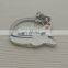 Air plane design custom metal key chain for promotional gift