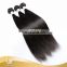 Fast Delivery Virgin Human Hair Extensions Natural Black Silky Straight For Black Girls
