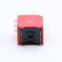 Side-inserted 3-digit DIP switch with 2.54mm pitch red blue and black colors pin number 2-6