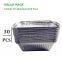 30 Pack Aluminum Foil Pans, Disposable Takeout Foil Pans, Aluminum Baking Pans, Foil Pans for Parties, BBQ, Aluminum Pans Foil Large (3500 ML)