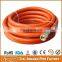 Hot sale! China factory directly orange color hose brass fittings PVC gas hose pipe for stove and oven use