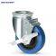 Minsen Medium-sized biaxial flat rubber wheel blue TPR