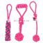 cheap selling cotton rope dog chew biting pet toys for teeth cleaning