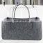 Hot selling handmade felt firewood storage basket bag for laundry