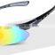 Sports Sunglasses with 5 Set Interchangeable Lenses for Biking Fishing Running Driving Golf Baseball