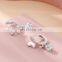 S925 Needle Bling Crystal Butterfly Stud Earrings Women Party Butterfly Earrings For Gifts