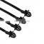 JZ  Car Cable Fastening Ties Nylon Black Car Auto Cable Strap Push Mount Wire Tie with Retainer Clip