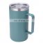 Classic custom double wall vacumm 18oz coffee mug with lid