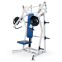 Iso-Lateral Incline Press with plates loaded/Life fitness/hammer strength machine