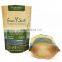 Custom print biodegradable stand up bag kraft paper bag stand up pouch with zip lock