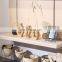 K&B unique test tube in wood frame flower vase table stand wooden home decor vase